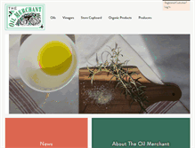Tablet Screenshot of oilmerchant.co.uk